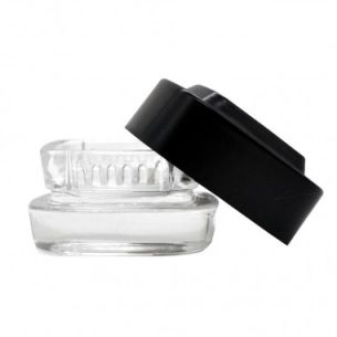 CONTENEDOR EXTRACTOS CLEAR TAPA NEGRA 4ML-BONGLAB